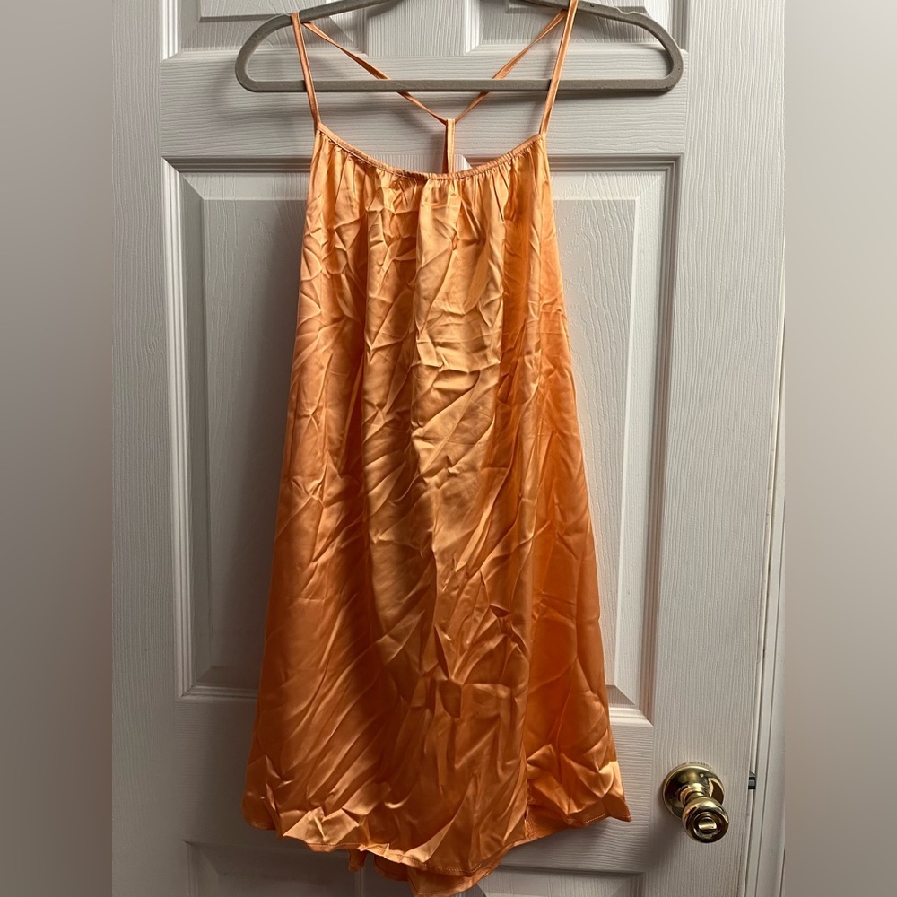 Fridayln Silky Peach Dress Small New